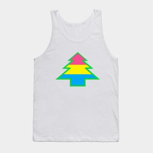 Pansexual/Panromantic Pride: Christmas Tree Tank Top